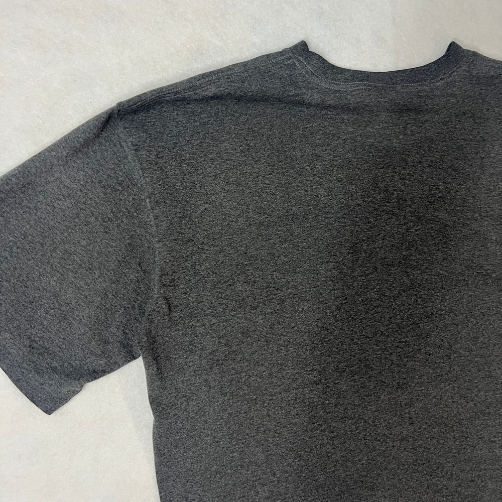Vintage Adidas Mens Size Large T-shirt Gray Black‎ Spell Out Athletic Y2K 2000's - Picture 10 of 13